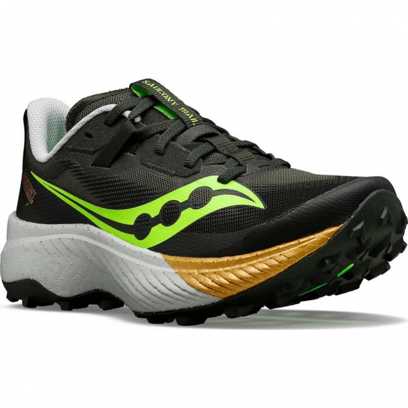 Black Men's Saucony Endorphin Edge Trail Running Shoes | MALAYSIA-WVNQ