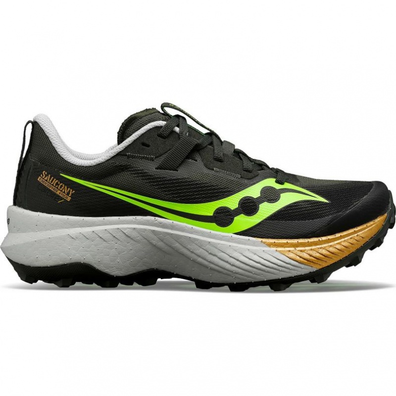 Black Men\'s Saucony Endorphin Edge Trail Running Shoes | MALAYSIA-WVNQ