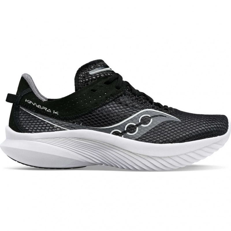 Black Men\'s Saucony Kinvara 14 Running Shoes | MALAYSIA-YZLF