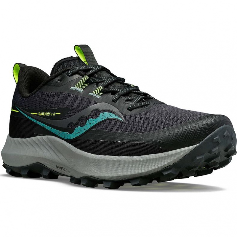 Black Men's Saucony Peregrine 13 Trail Running Shoes | MALAYSIA-XVJL