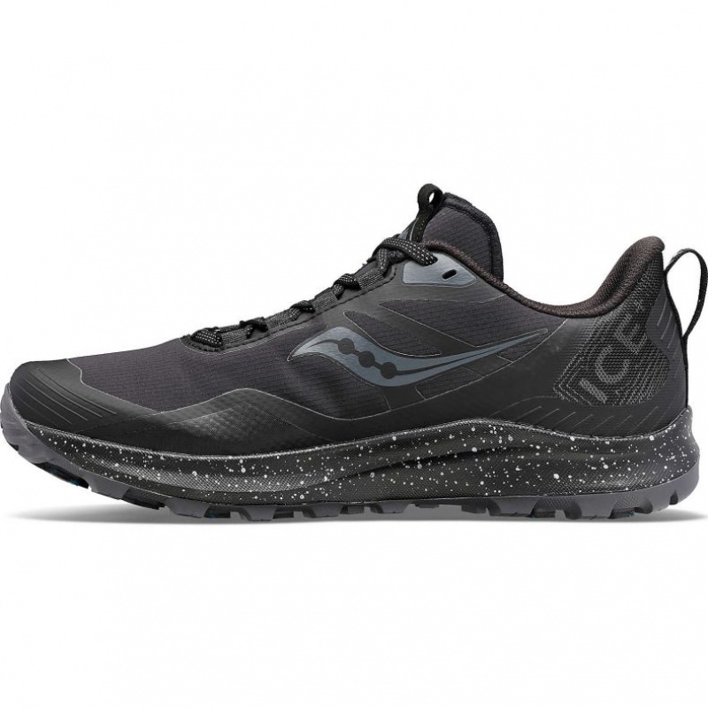 Black Men's Saucony Peregrine ICE+ 3 Running Shoes | MALAYSIA-SXJZ