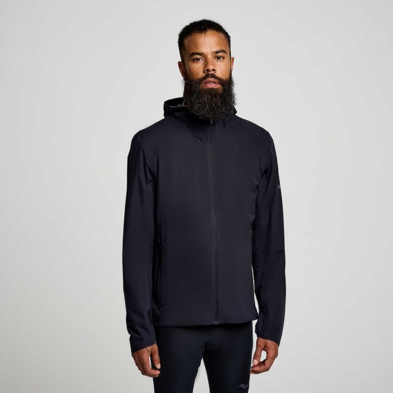 Black Men\'s Saucony Runshield Jacket | MALAYSIA-PVKE