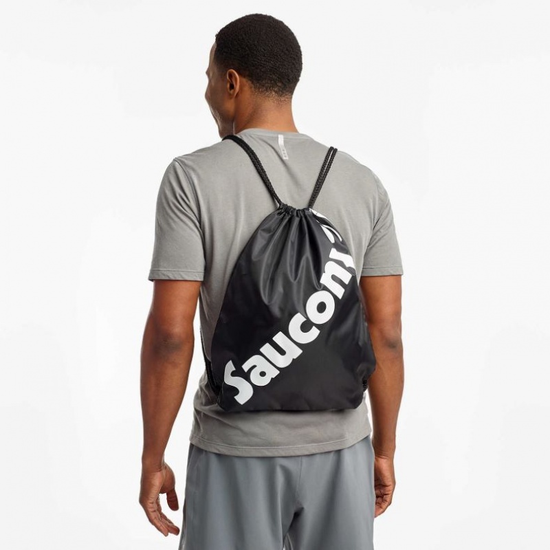 Black Men's Saucony String Bag | MALAYSIA-YGJV