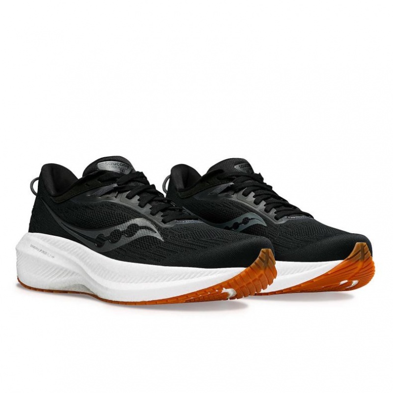 Black Men's Saucony Triumph 21 Running Shoes | MALAYSIA-XSMO