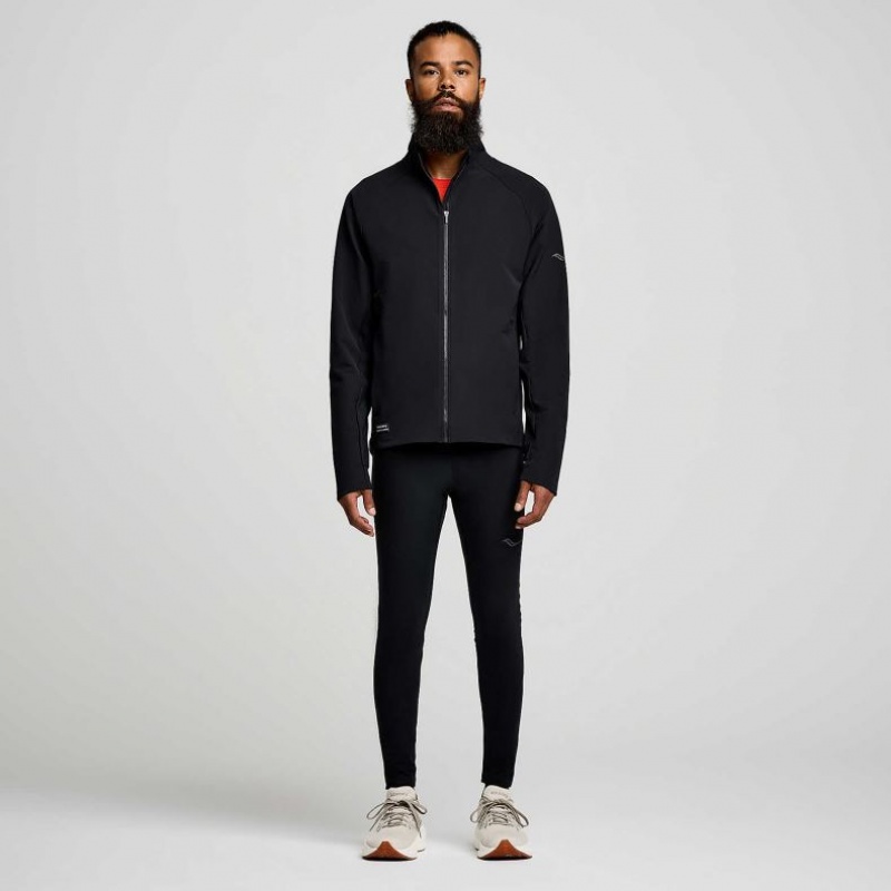 Black Men's Saucony Triumph Jacket | MALAYSIA-JACQ