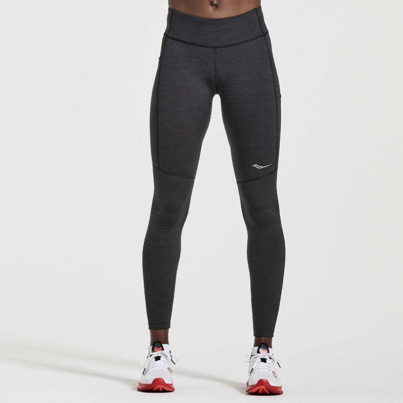 Black Women\'s Saucony Fortify Tight | MALAYSIA-JSKP