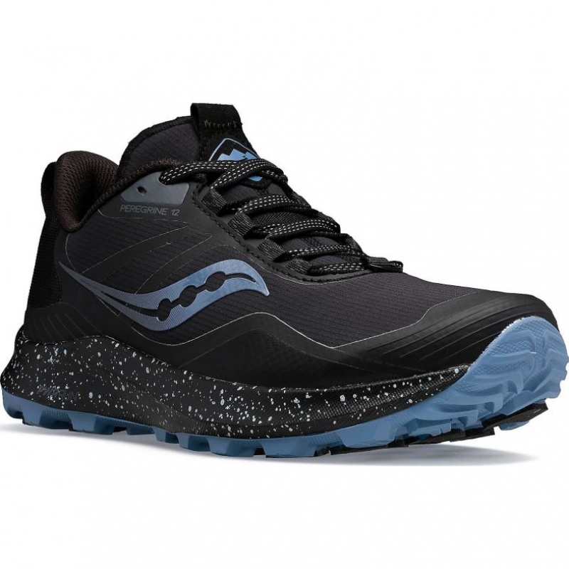 Black Women's Saucony Peregrine ICE+ 3 Trail Running Shoes | MALAYSIA-BVZD