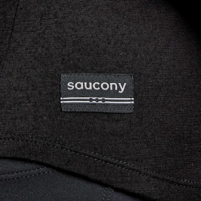 Black Women's Saucony Peregrine Merino Long Sleeve T-Shirt | MALAYSIA-HJAU