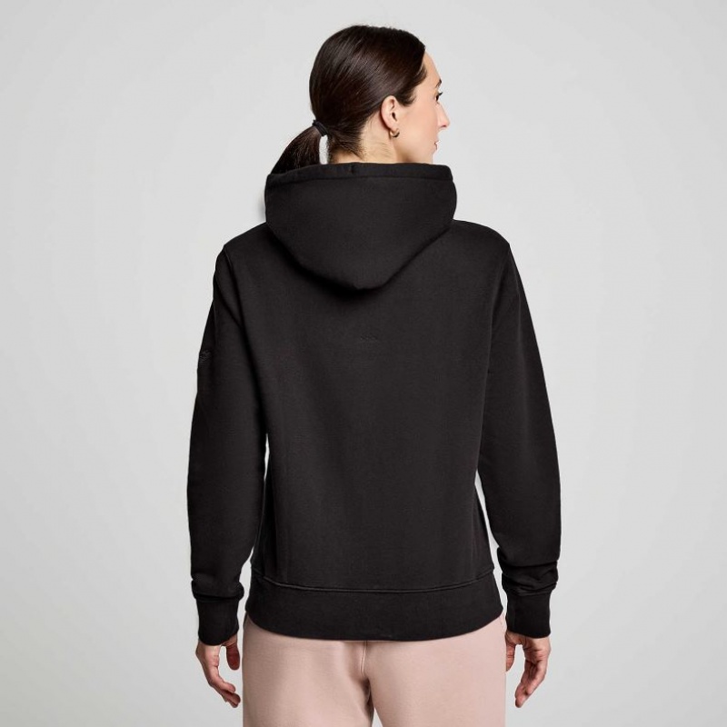 Black Women's Saucony Recovery Hoodie | MALAYSIA-PKVF