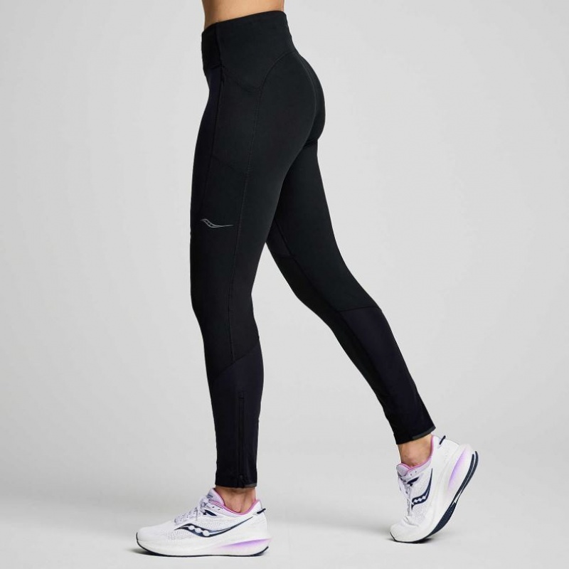 Black Women's Saucony Runshield Tight | MALAYSIA-ADOK