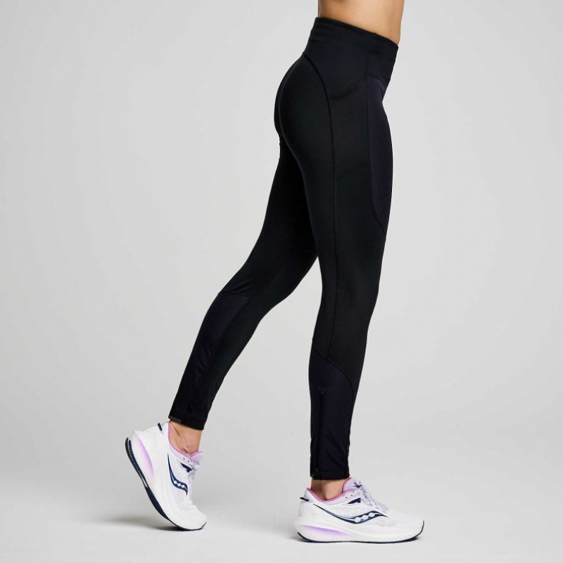 Black Women's Saucony Runshield Tight | MALAYSIA-ADOK