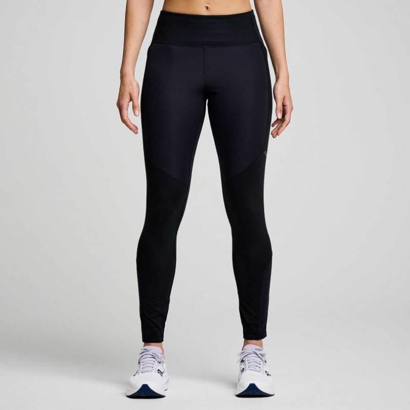 Black Women\'s Saucony Runshield Tight | MALAYSIA-ADOK