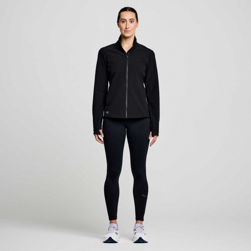 Black Women's Saucony Triumph Jacket | MALAYSIA-KJQR