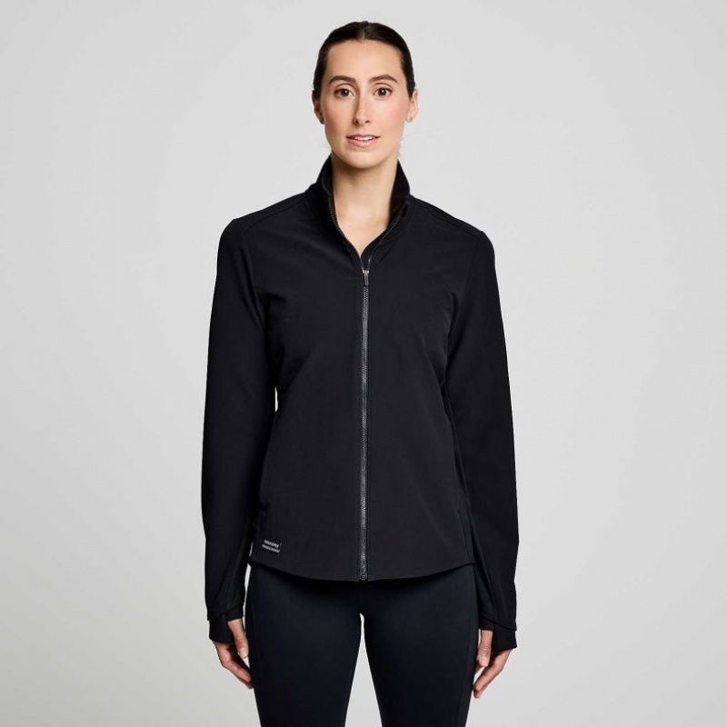 Black Women\'s Saucony Triumph Jacket | MALAYSIA-KJQR