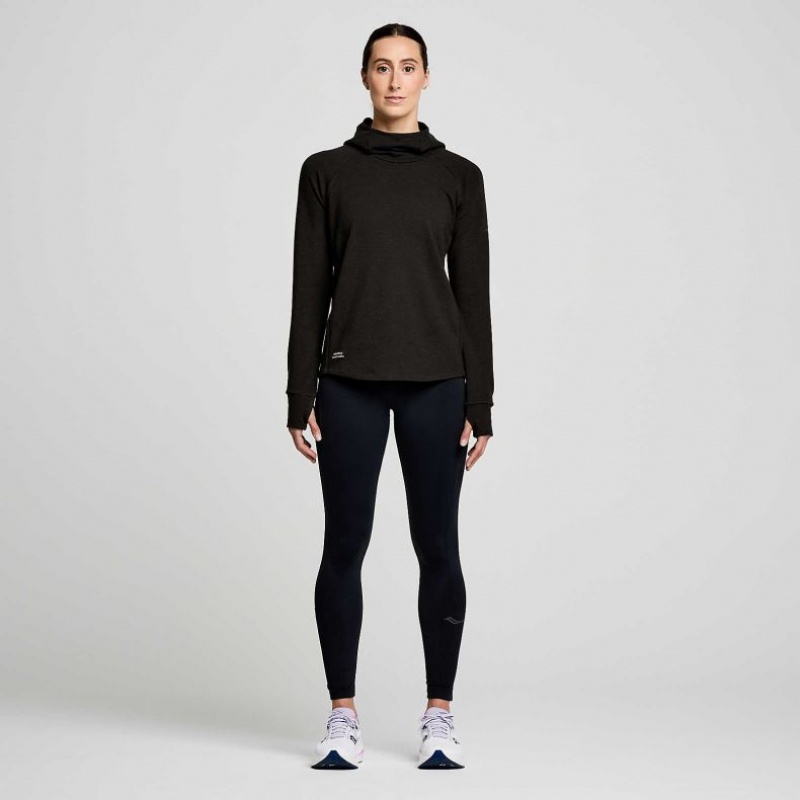 Black Women's Saucony Triumph Tunic Hoodie | MALAYSIA-QKTL