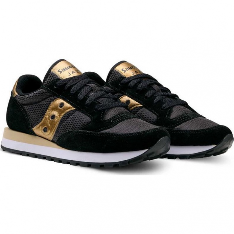 Black / Gold Women's Saucony Jazz Original Sneakers | MALAYSIA-SUZW