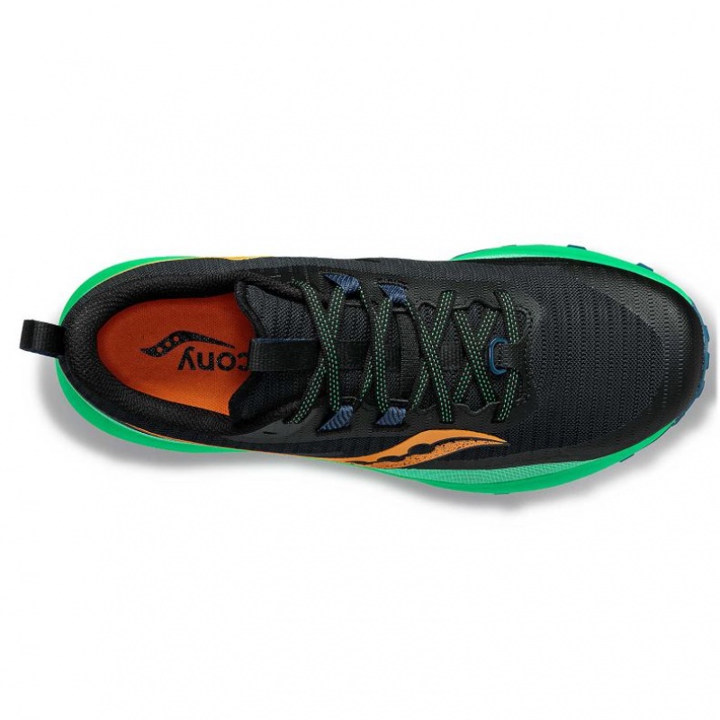 Black / Green Men's Saucony Peregrine 13 Trail Running Shoes | MALAYSIA-OCWQ