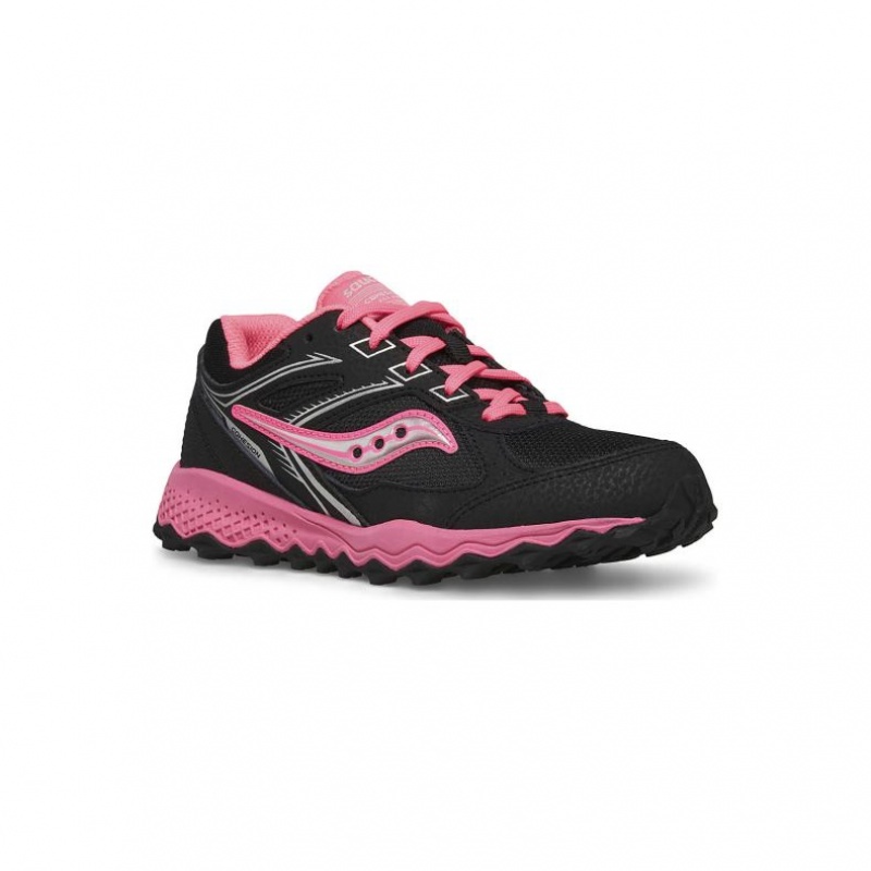 Black / Pink Big Kids' Saucony Cohesion TR14 Lace Sneakers | MALAYSIA-LYGS