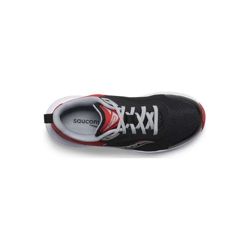 Black / Red Big Kids' Saucony Axon 3 Sneakers | MALAYSIA-HPZJ