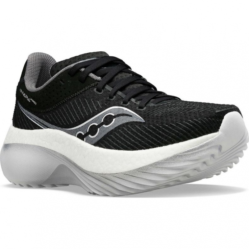 Black / White Men's Saucony Kinvara Pro Running Shoes | MALAYSIA-UOQF