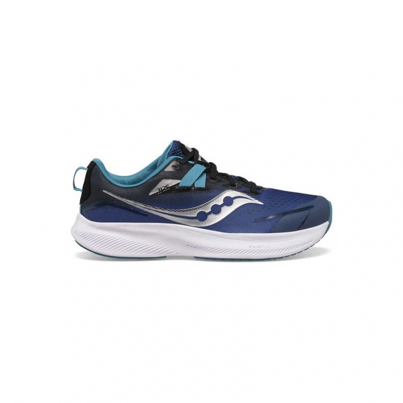 Blue Big Kids\' Saucony Ride 15 Sneakers | MALAYSIA-YMHE