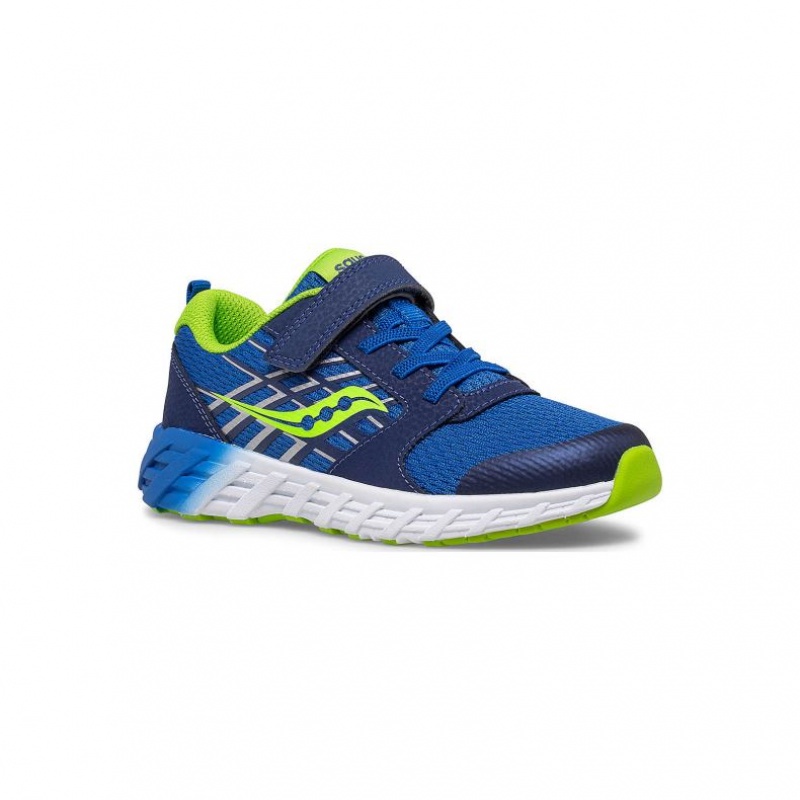 Blue Big Kids' Saucony Wind 2.0 A/C Sneakers | MALAYSIA-WSUE