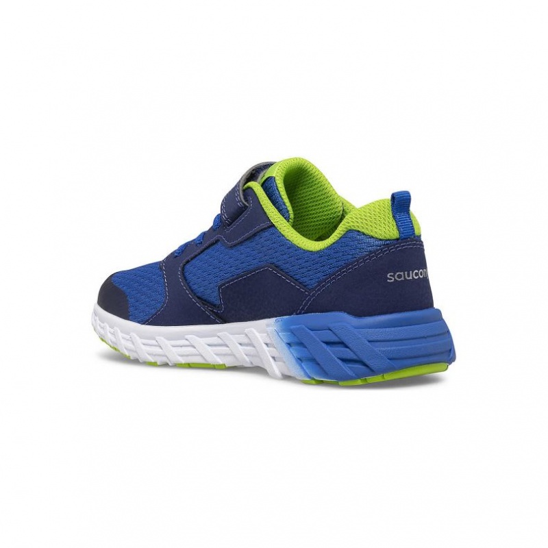 Blue Big Kids' Saucony Wind 2.0 A/C Sneakers | MALAYSIA-WSUE