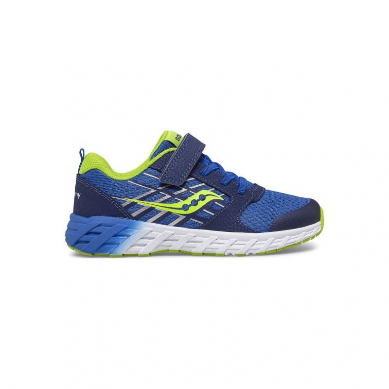 Blue Big Kids\' Saucony Wind 2.0 A/C Sneakers | MALAYSIA-WSUE