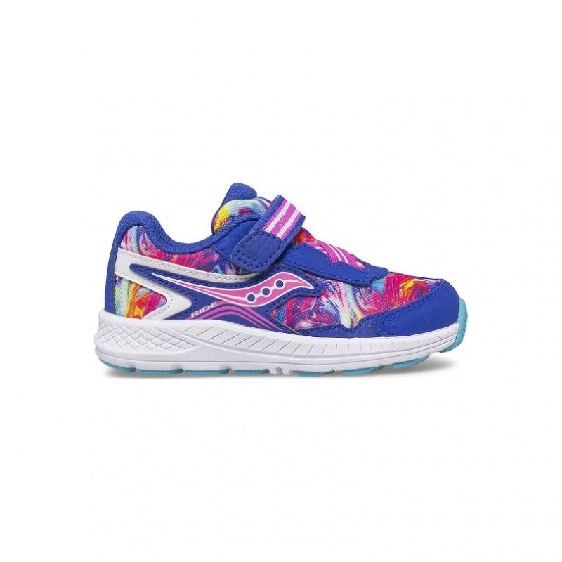 Blue Little Kids\' Saucony Ride 10 Jr. Sneakers | MALAYSIA-GEQA