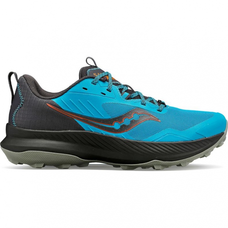 Blue Men\'s Saucony Blaze TR Trail Running Shoes | MALAYSIA-KDSI