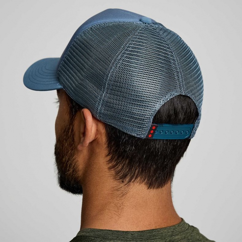 Blue Men's Saucony Foamie Trucker Hats | MALAYSIA-YHPB