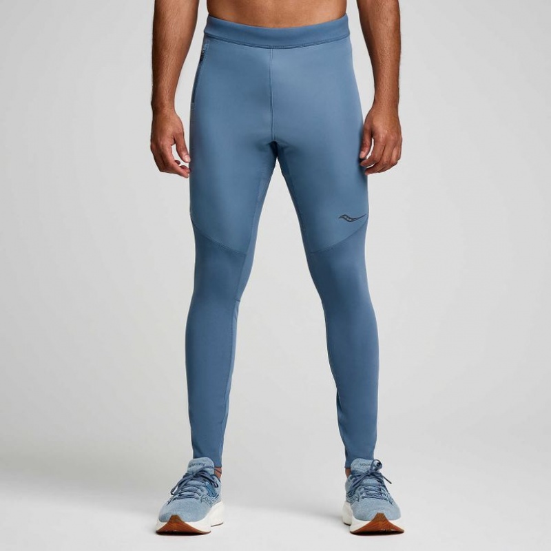 Blue Men\'s Saucony Runshield Tight | MALAYSIA-HVZB