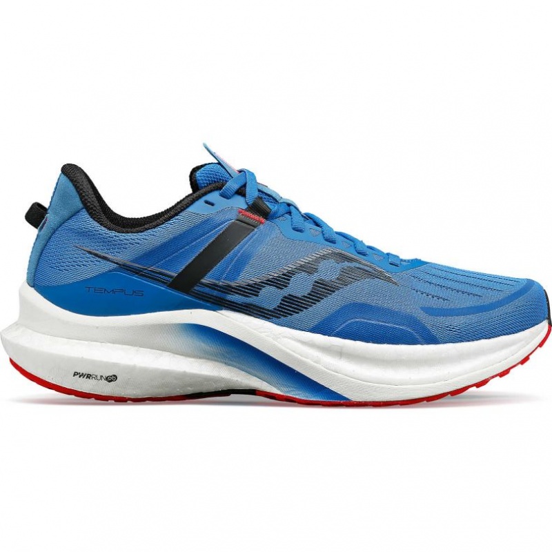 Blue Men\'s Saucony Tempus Running Shoes | MALAYSIA-JCPD