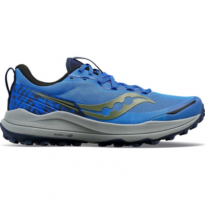 Blue Men\'s Saucony Xodus Ultra 2 Trail Running Shoes | MALAYSIA-ZKOM