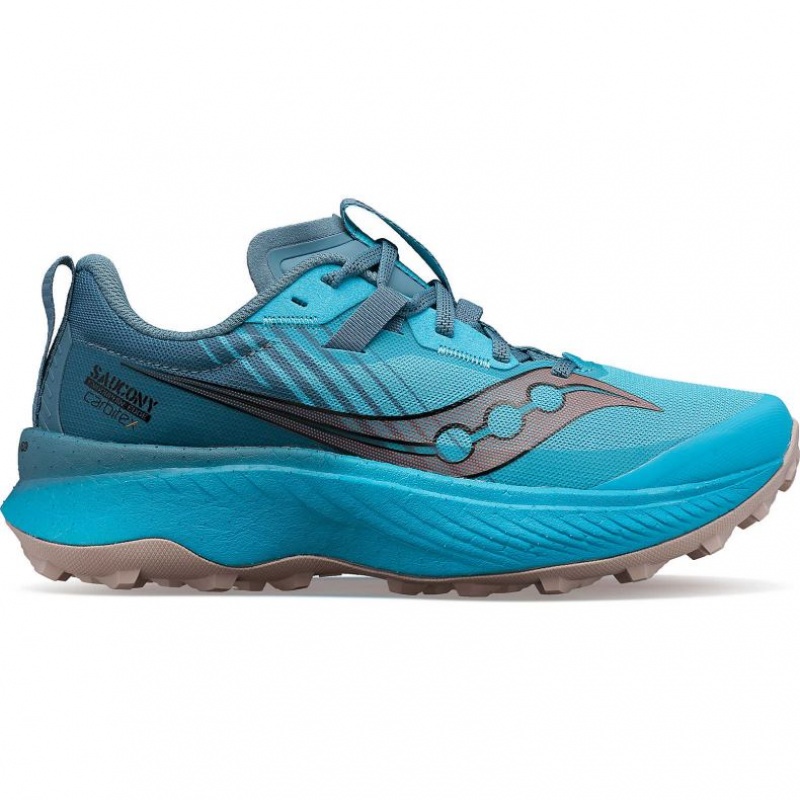 Blue Women\'s Saucony Endorphin Edge Trail Running Shoes | MALAYSIA-XKEQ