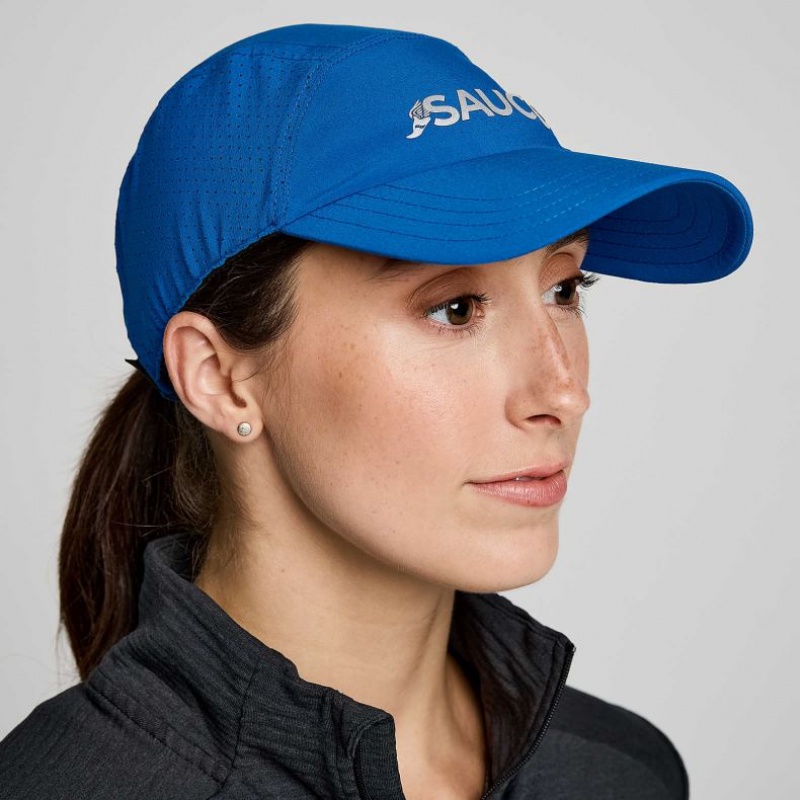 Blue Women\'s Saucony Outpace Hat | MALAYSIA-UJTV