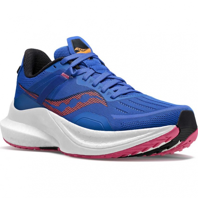 Blue Women's Saucony Tempus Running Shoes | MALAYSIA-RJBF