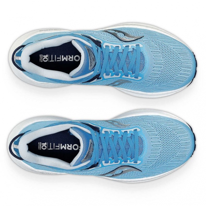 Blue Women's Saucony Triumph 21 Running Shoes | MALAYSIA-PTXL