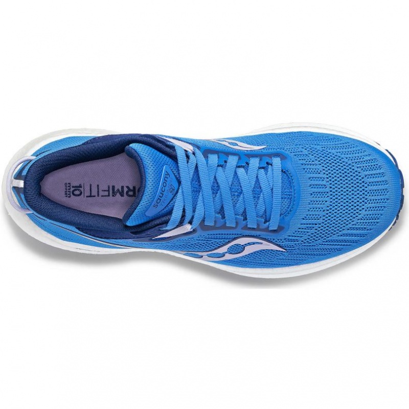 Blue Women's Saucony Triumph 21 Running Shoes | MALAYSIA-MBJF