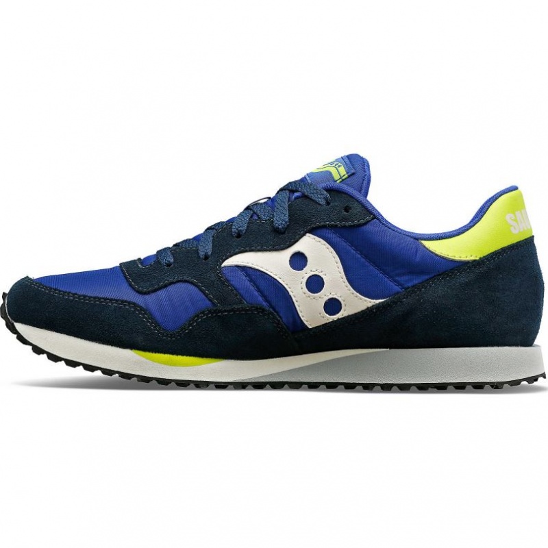 Blue / White / Light Green Men's Saucony DXN Sneakers | MALAYSIA-CJTF