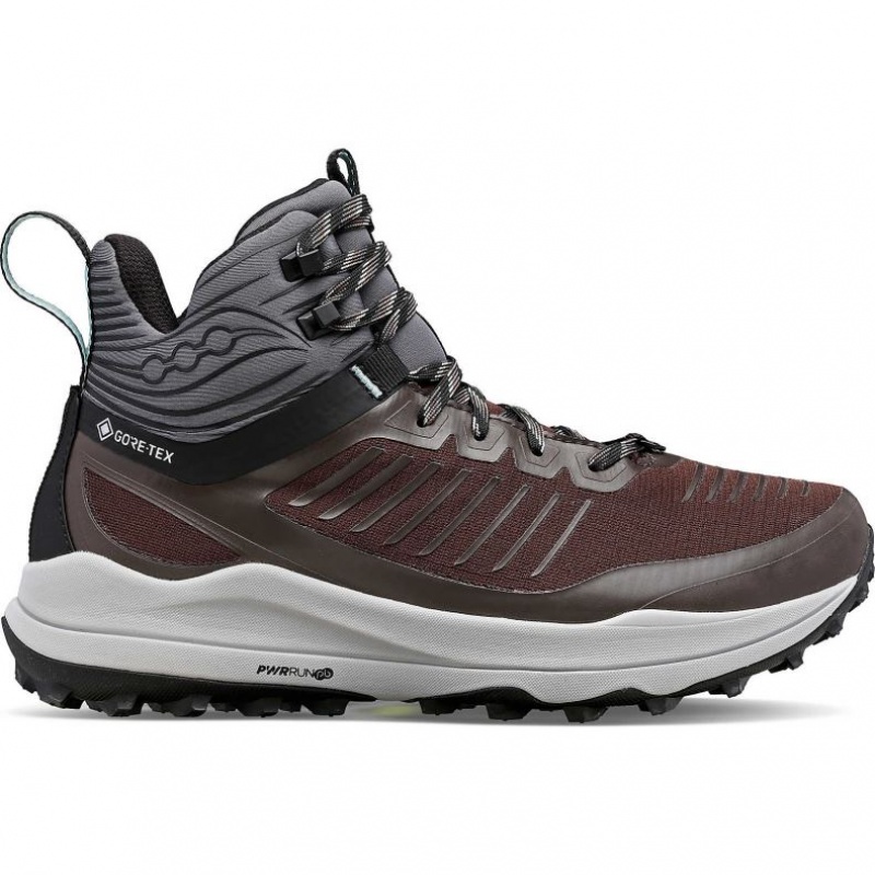 Brown Men\'s Saucony Ultra Ridge GTX Trail Running Shoes | MALAYSIA-WVNR