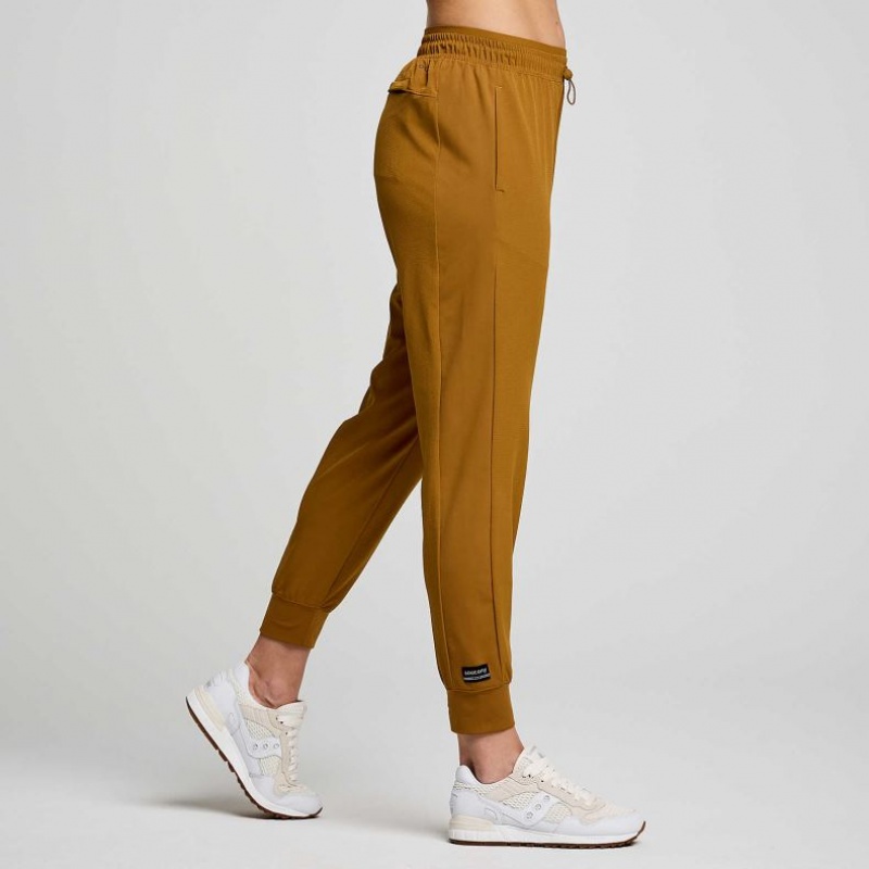 Brown Women's Saucony Boston Woven Jogger | MALAYSIA-TGMI