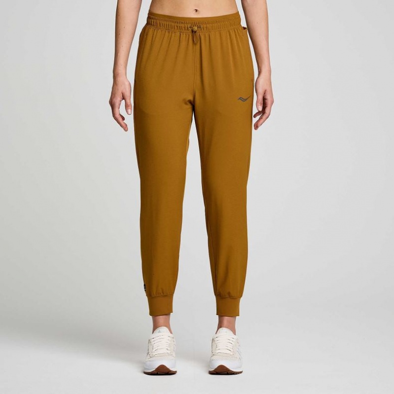 Brown Women\'s Saucony Boston Woven Jogger | MALAYSIA-TGMI