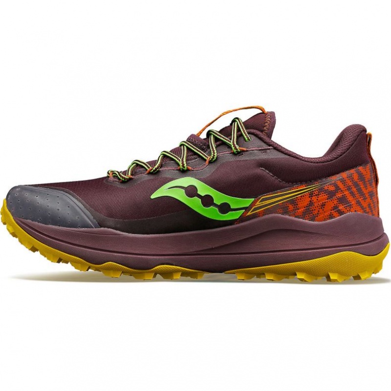 Burgundy Men's Saucony Xodus Ultra 2 Trail Running Shoes | MALAYSIA-CDIL