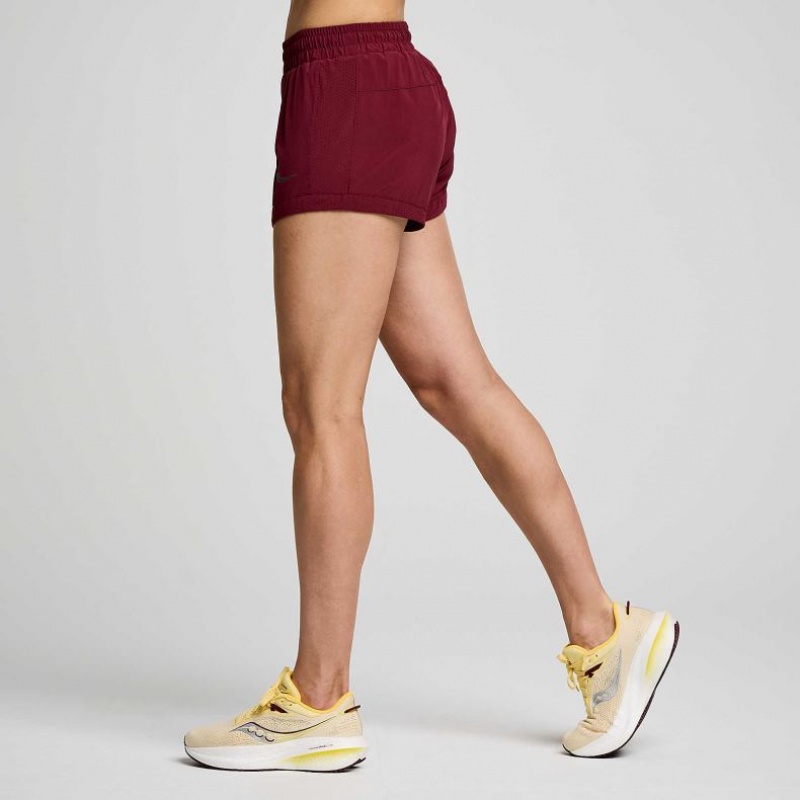 Burgundy Women's Saucony Outpace 3