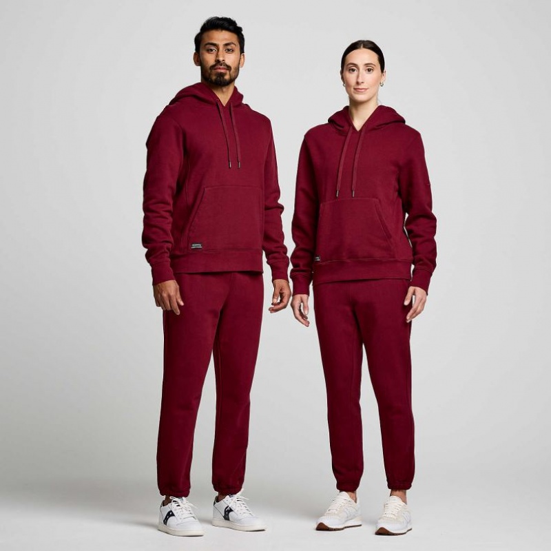 Burgundy Women's Saucony Recovery Hoodie | MALAYSIA-REUG