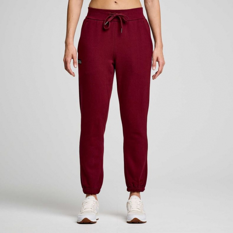 Burgundy Women\'s Saucony Recovery Jogger | MALAYSIA-EMGT