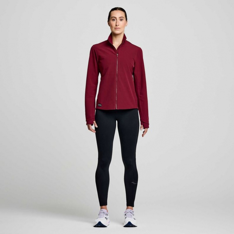 Burgundy Women's Saucony Triumph Jacket | MALAYSIA-PALV