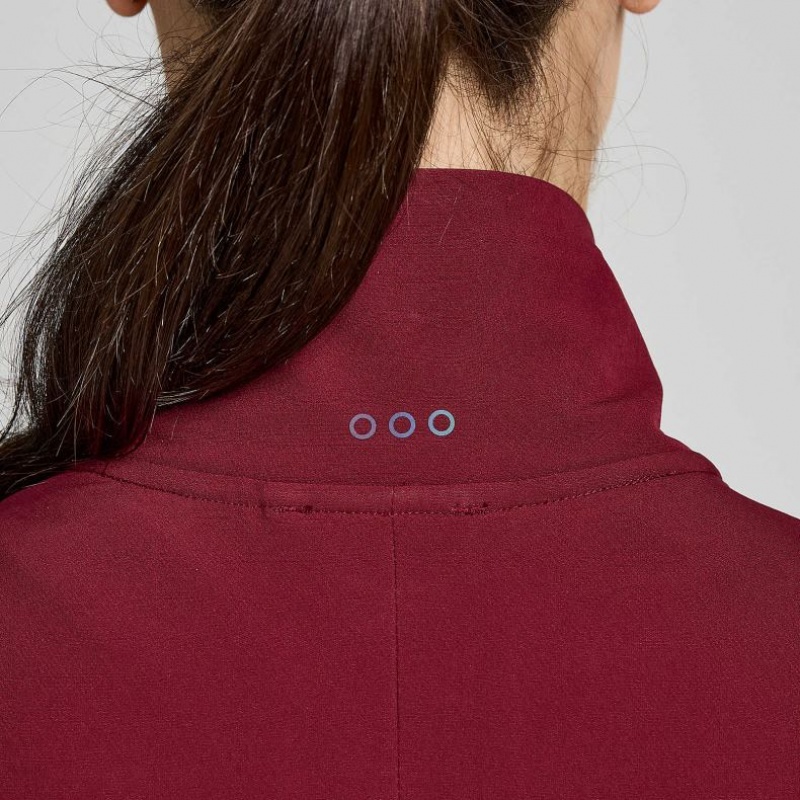 Burgundy Women's Saucony Triumph Jacket | MALAYSIA-PALV