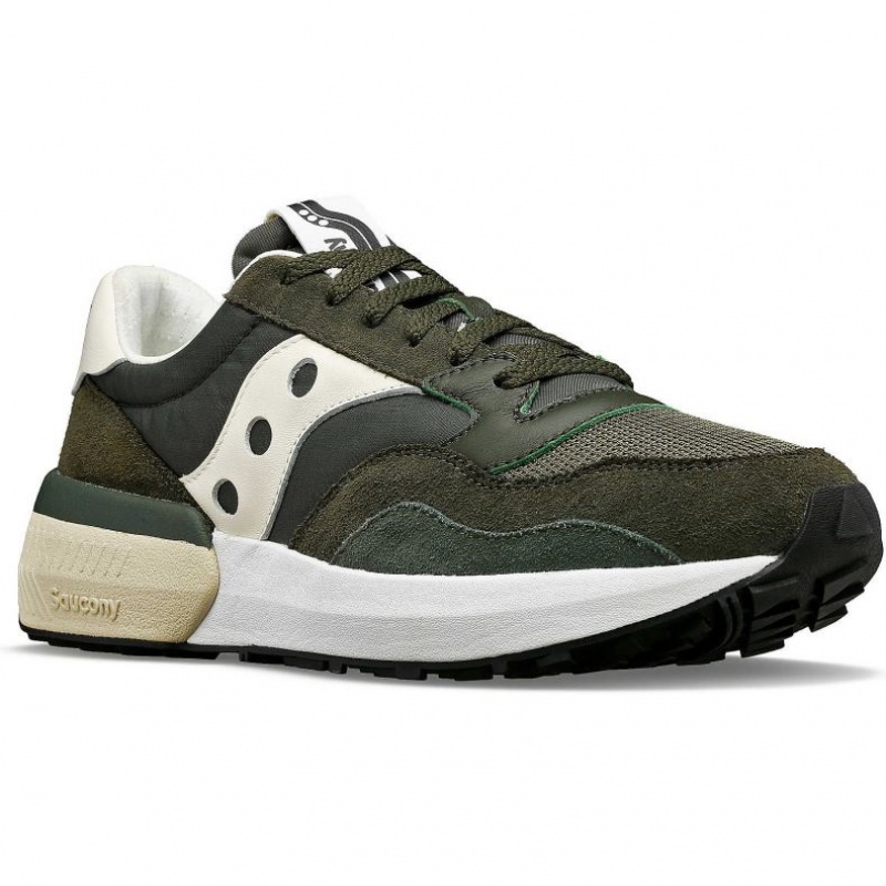 Green / Cream Women's Saucony Jazz NXT Sneakers | MALAYSIA-YHDM